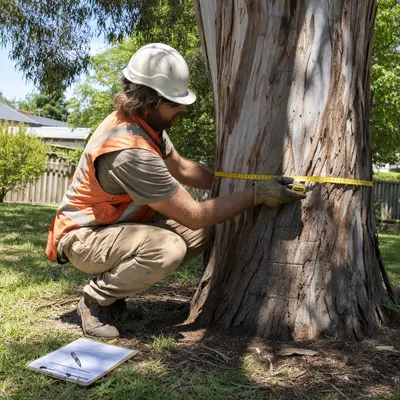 Measuring tree trunk diameter for Toowoomba Regional Council permit